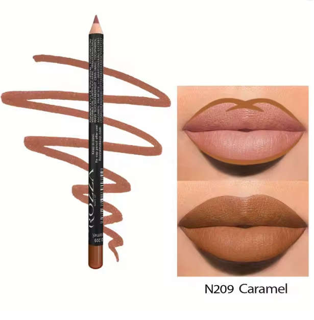 14 Color Nude Matte Lipstick Pencil Long-lasting Waterproof Lip Pencil High Pigmented Lip Liner Lip Makeup Tool