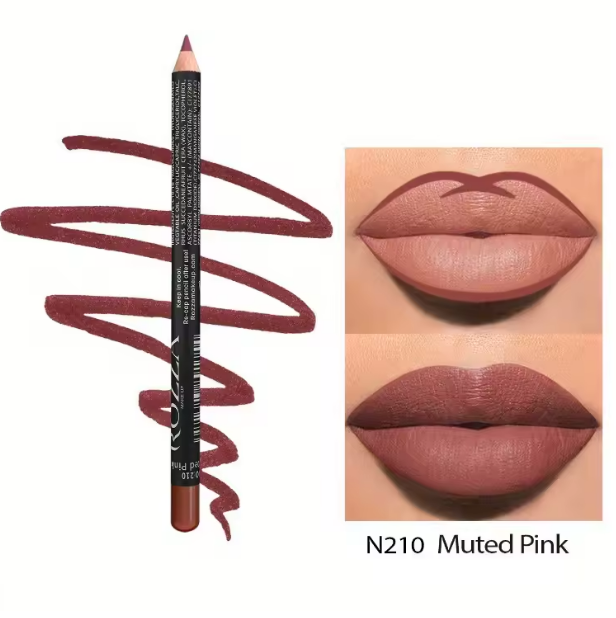 14 Color Nude Matte Lipstick Pencil Long-lasting Waterproof Lip Pencil High Pigmented Lip Liner Lip Makeup Tool