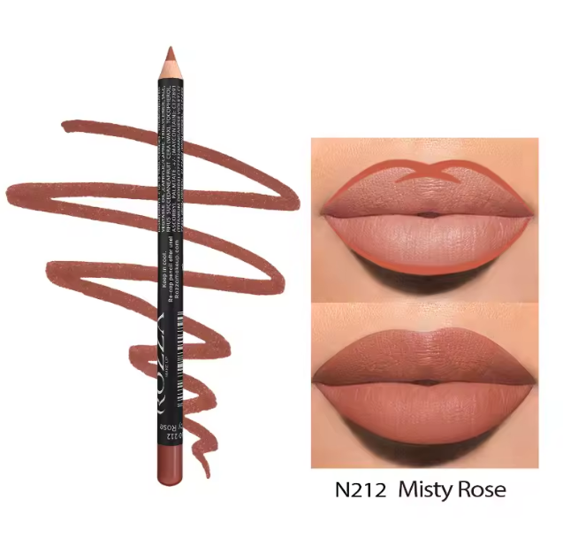 14 Color Nude Matte Lipstick Pencil Long-lasting Waterproof Lip Pencil High Pigmented Lip Liner Lip Makeup Tool