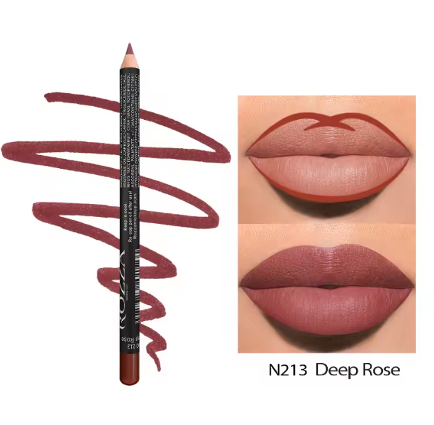 14 Color Nude Matte Lipstick Pencil Long-lasting Waterproof Lip Pencil High Pigmented Lip Liner Lip Makeup Tool