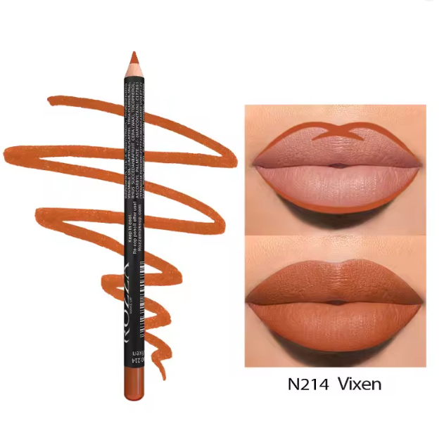 14 Color Nude Matte Lipstick Pencil Long-lasting Waterproof Lip Pencil High Pigmented Lip Liner Lip Makeup Tool
