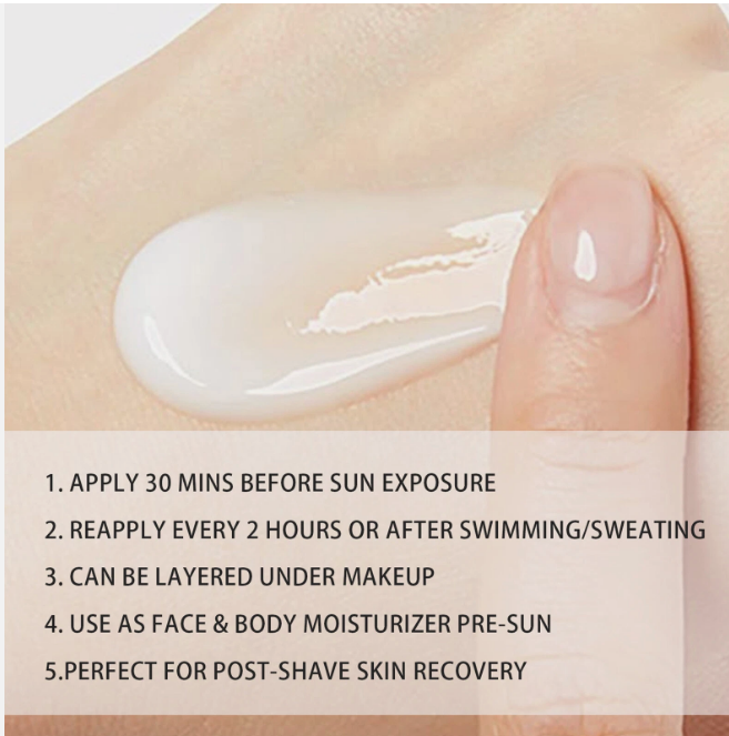 50ML Sunscreen Moisturizer Hydrate Sunscreen Ultra Violet Protection Sun Cream