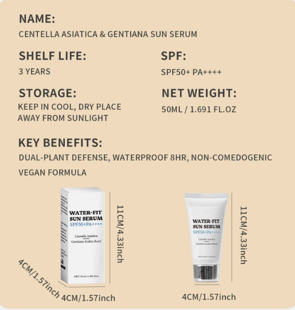 50ML Sunscreen Moisturizer Hydrate Sunscreen Ultra Violet Protection Sun Cream