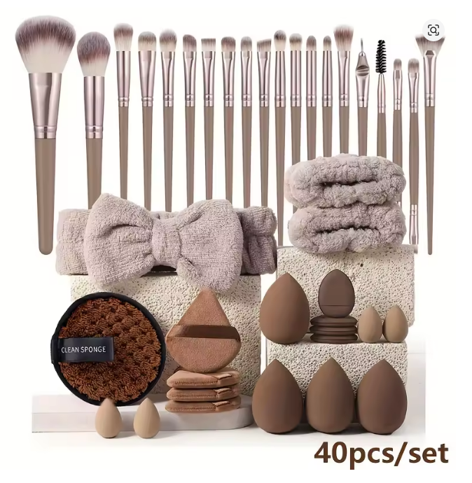 Professional Makeup Brush Set with 20/40 Tools, Various Specifications Available