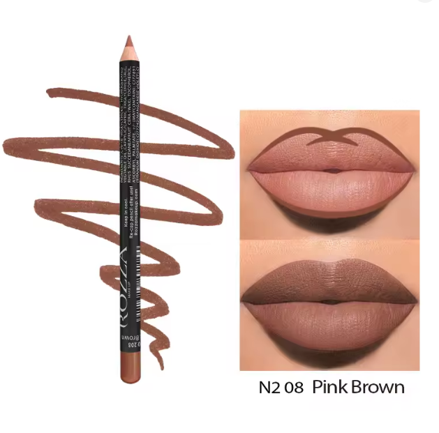 14 Color Nude Matte Lipstick Pencil Long-lasting Waterproof Lip Pencil High Pigmented Lip Liner Lip Makeup Tool