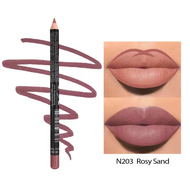 14 Color Nude Matte Lipstick Pencil Long-lasting Waterproof Lip Pencil High Pigmented Lip Liner Lip Makeup Tool