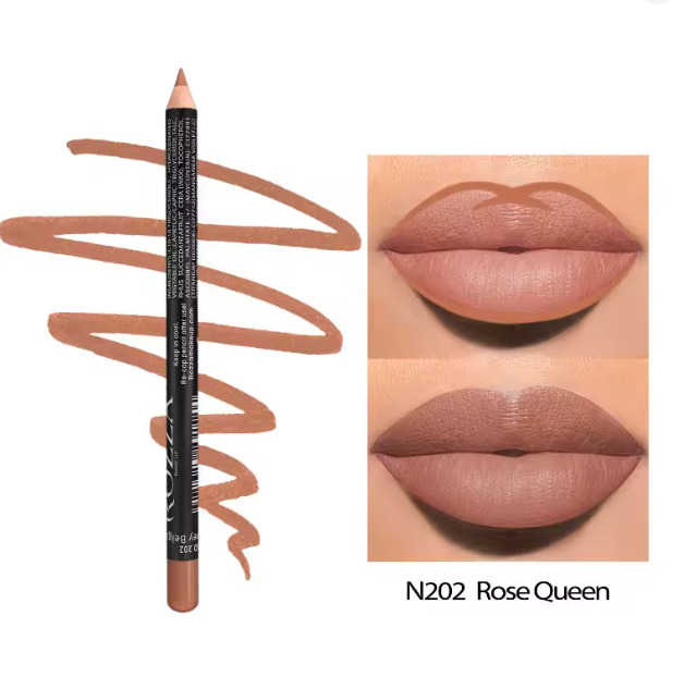 14 Color Nude Matte Lipstick Pencil Long-lasting Waterproof Lip Pencil High Pigmented Lip Liner Lip Makeup Tool
