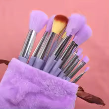 13PCS Professional Makeup Brush Set with Bag – Soft Foundation, Eyeshadow, Blush & Beauty Brushes for Women
